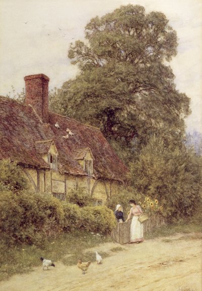 Altes Postamt, Brook, bei Witley, Surrey von Helen Allingham